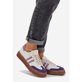 Zazoo N1068S6 læder lave kvindes sneakers på platformen White hvid 1