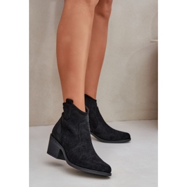 Cowboy Boots til Eco Suede Oliazowe S.Barski Hy51-061 Sort 2