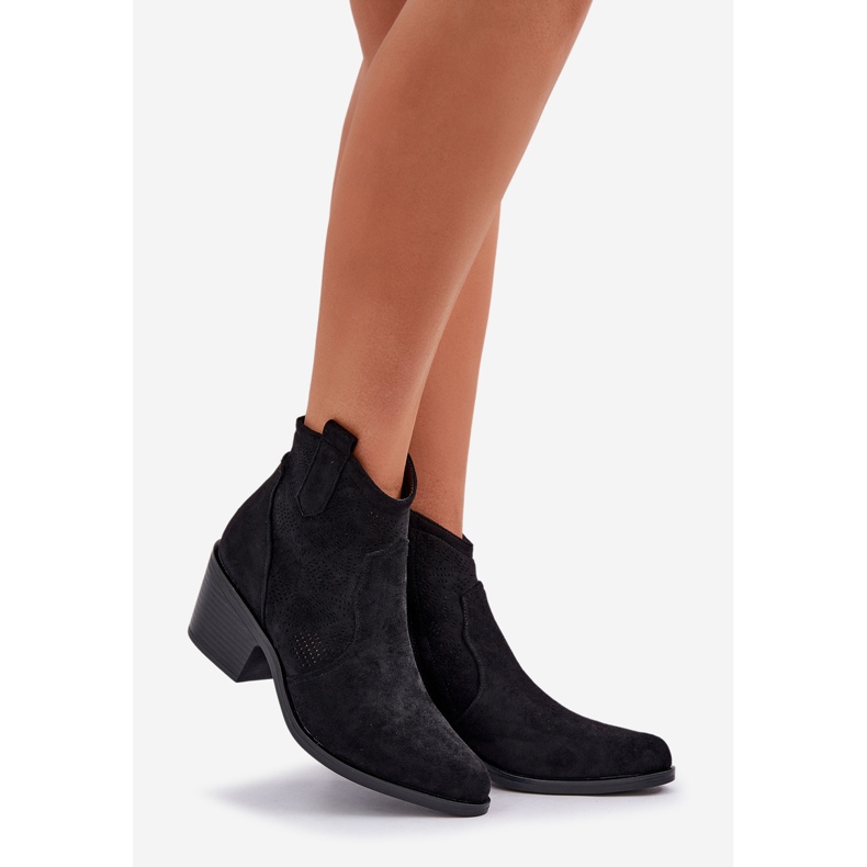 Cowboy Boots til Eco Suede Oliazowe S.Barski Hy51-061 Sort 1