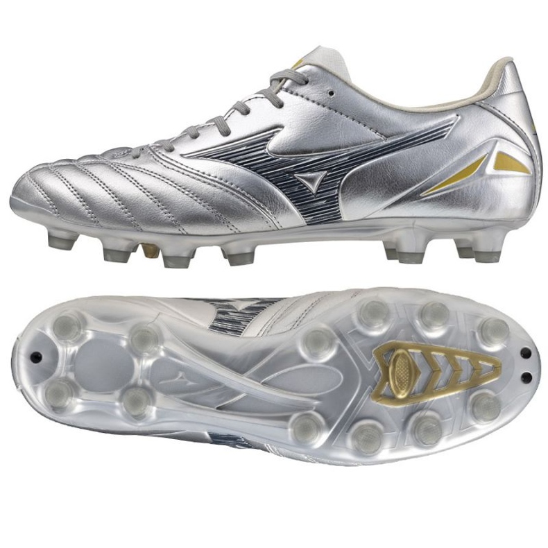 Mizuno Morelia Neo IV Pro Mg P1GA253404 Fodboldsko sølv 1