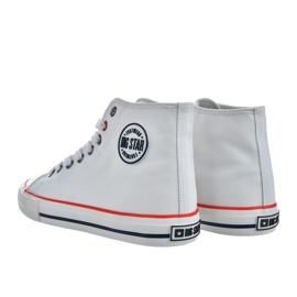 Sneakers Women's High Shoes Big Star NN274660 White hvid 2