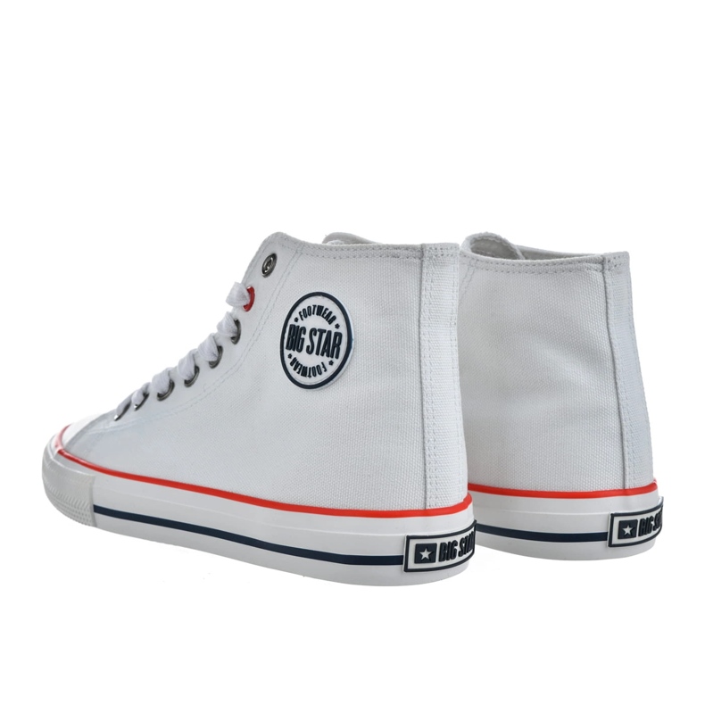 Sneakers Women's High Shoes Big Star NN274660 White hvid 2