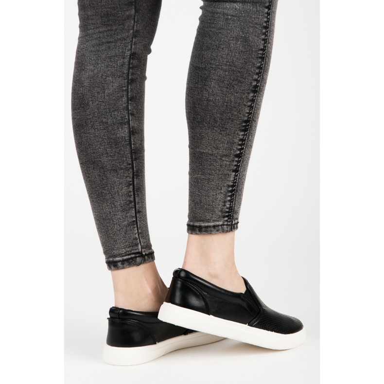 Openwork Slipons sort 1
