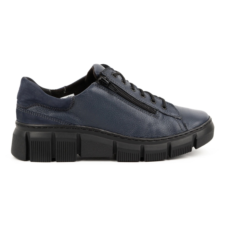 WASAK Damesko læder sneakers 0663W marineblå 1