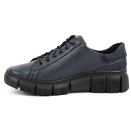 WASAK Damesko læder sneakers 0663W marineblå 2