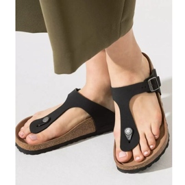 Birkenstock Gizeh Bs W 1020380 hjemmesko sort 9