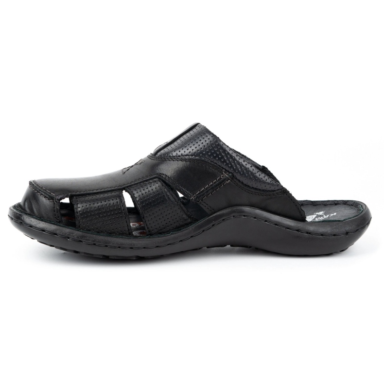 Kampol Herre læder flip-flops 224KAM, sort 3