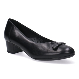 Læder Classic Pumps Women's Black Face Kostex 2134-K 10 sort 1