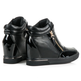 Wedge sneakers sort 1