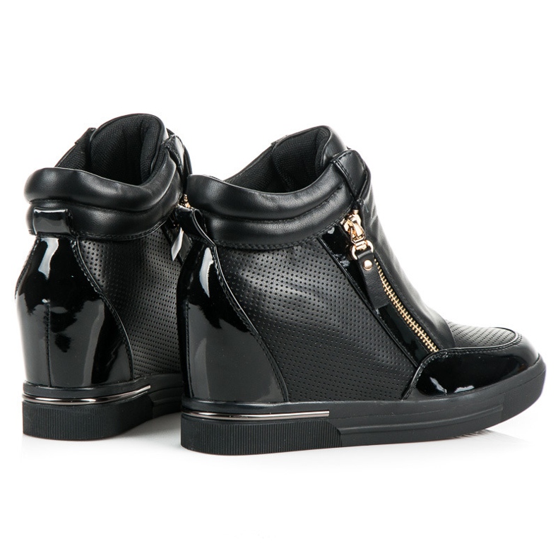 Wedge sneakers sort 1