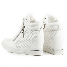 Wedge sneakers hvid 1