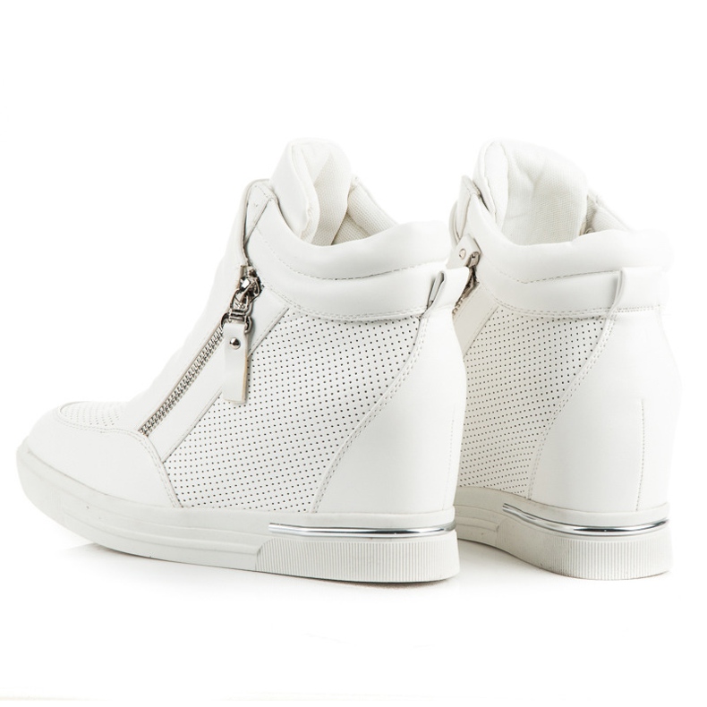 Wedge sneakers hvid 1