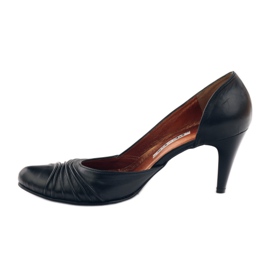 Pees Læder Pumps Sort 257 2
