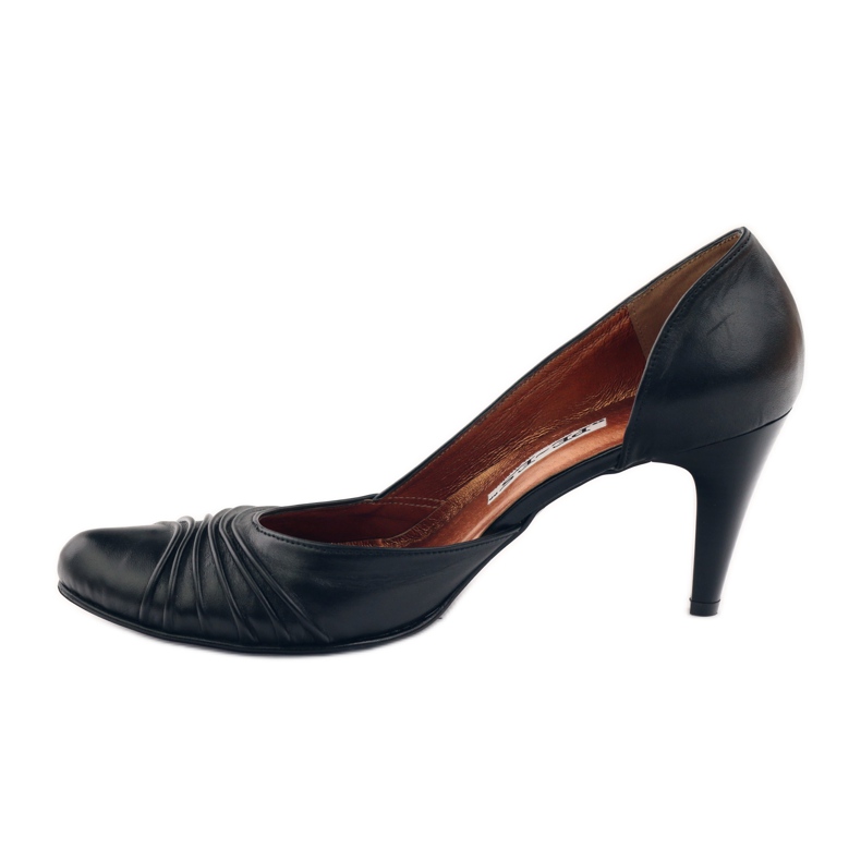Pees Læder Pumps Sort 257 2