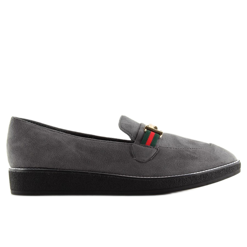 Grå Dame grå loafers S0-204 grå 2