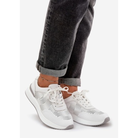 S.Barski Lædersportsko Sneakers Women's S. Barski LR51-551 White hvid 1
