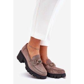 Vinceza Eco Suede Kvinders sko med dekoration Vincez 39921 Dark Beige 1