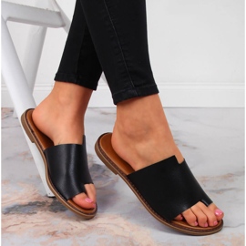Jezzi sorte flip-flops til kvinder 1