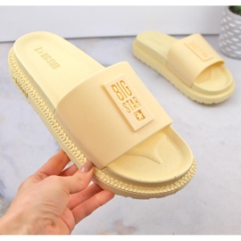 Gule platformsflip-flops til kvinder Big Star LL274427 2