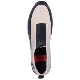 Sneakers dame ankelstøvler beige Rieker N6352-60 2