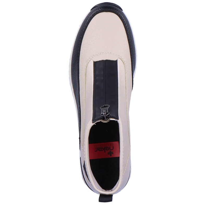 Sneakers dame ankelstøvler beige Rieker N6352-60 2
