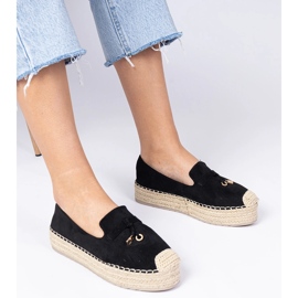 Sorte espadriller på en tyk sål 1