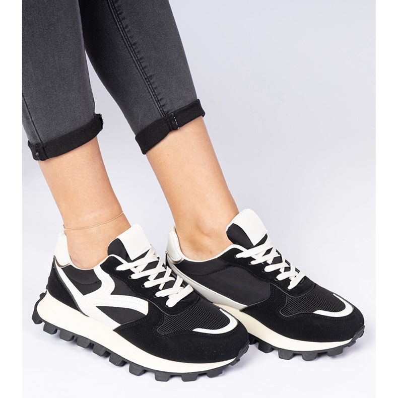 Sorte sportssneakers til kvinder 2
