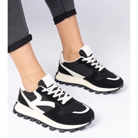 Sorte sportssneakers til kvinder 1