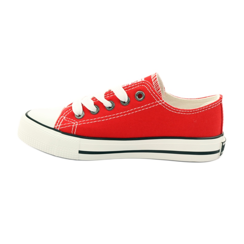 Big star 374002 sneakers med bund rød hvid 2