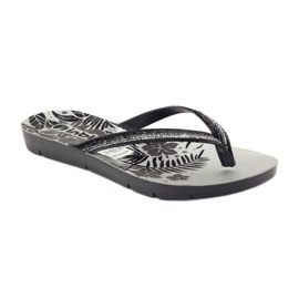 Sort og sølv Inblu ME14 flip-flops grå 1