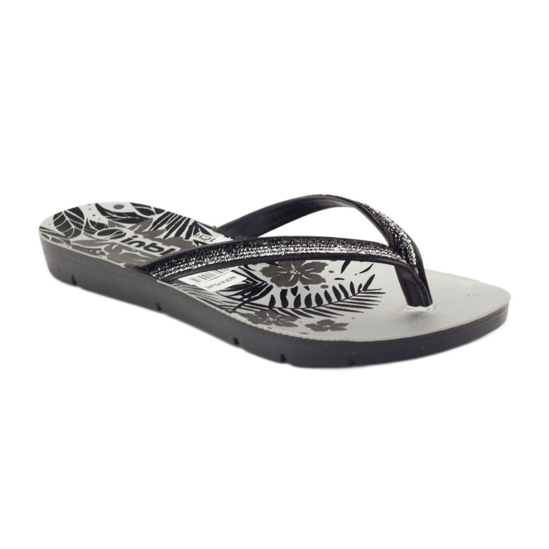 Sort og sølv Inblu ME14 flip-flops grå 1