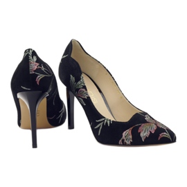 Anis Pumps On A Pin Broderi 4566 sort 4