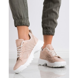 Kylie Let openwork sneakers lyserød 1