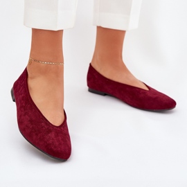 Klassiske Eco Burord Ballerinas rød 2