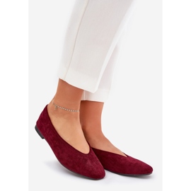 Klassiske Eco Burord Ballerinas rød 1