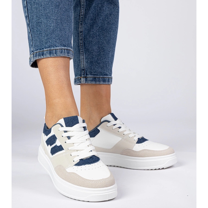 Hvidblå sneakers kvinders sneakers 1