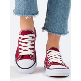 SHELOVET Burgundy sneakers rød 2