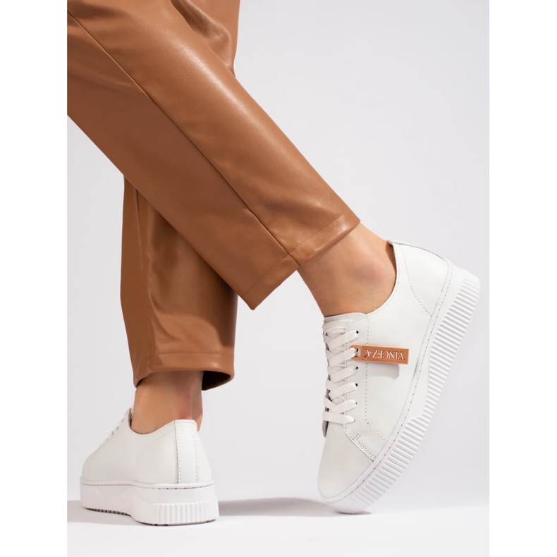 Vinceza Klassiske hvide sneakers fra Vincez 2
