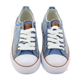 American Club Amerikanske jeans sneakers blå brun 4