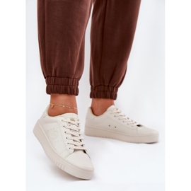 Low Women's Sneakers With Eco Leather Big Star NN274578 Beige 2