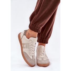 CheBello Læder sportssko sneakers kvinders leopard chello 4640 beige 2