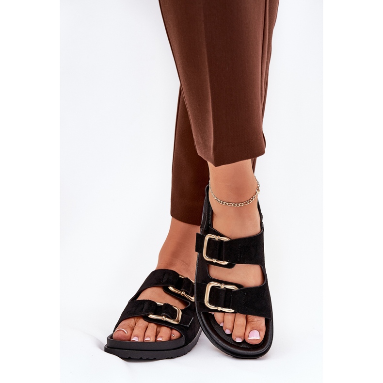 Kvinders sandaler med sorte klemmer 2