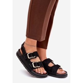 Kvinders sandaler med sorte klemmer 1