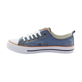 American Club Amerikanske jeans sneakers blå brun 3