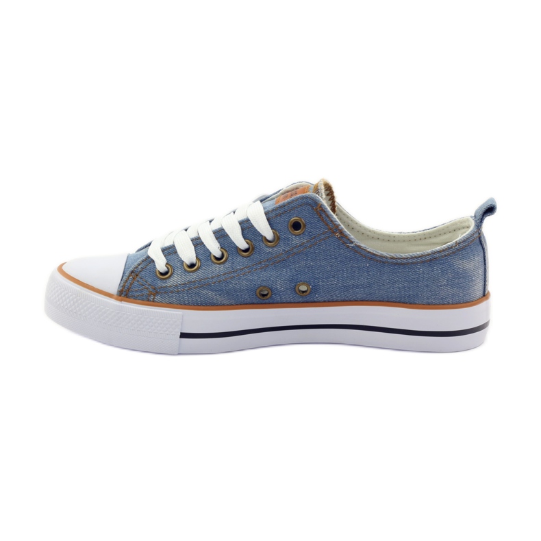 American Club Amerikanske jeans sneakers blå brun 3