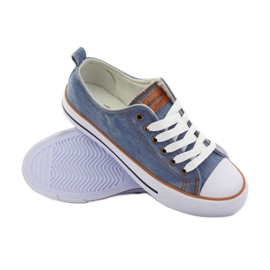American Club Amerikanske jeans sneakers blå brun 4