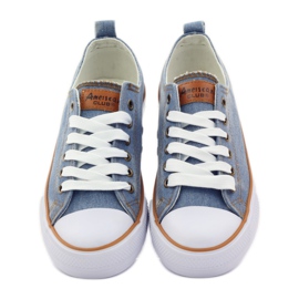 American Club Amerikanske jeans sneakers blå brun 5