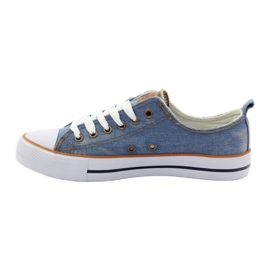 American Club Jeans sneakers bundet blå 2