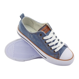 American Club Jeans sneakers bundet blå 3