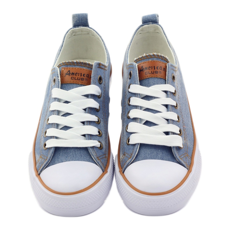 American Club Jeans sneakers bundet blå 4
